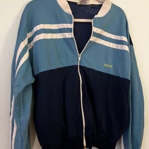 McGregor *VINTAGE* Blue, White and Navy Zip-Up Jacket from the 80’s